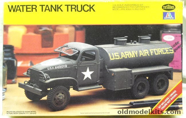 Testors 1/35 GMC Water Tank Truck, 855 plastic model kit